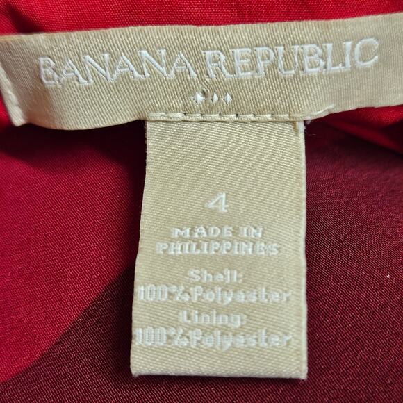 Banana Republic Red Stripe Sleeveless Sheath Dress Size‎ 4 - Picture 6 of 8